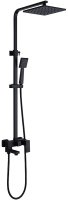 Душевая система Abber Daheim AF8216B Черная матовая