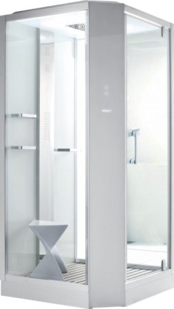 Душевая кабина Orans SR-89101RS белая, с баней 