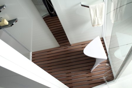 Душевая кабина Orans SR-89101RS белая, с баней 