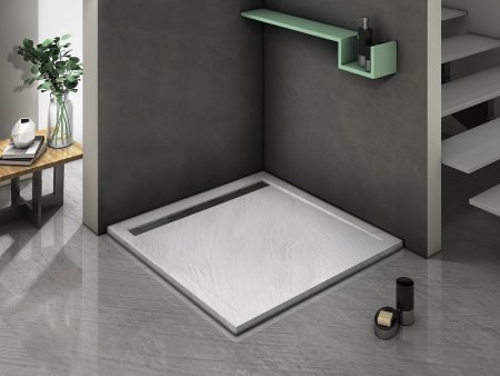 Душевой поддон из искусственного камня WeltWasser WW TRS 80 STONE-WT 80x80 10000004365 Белый 