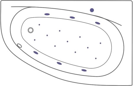 Акриловая ванна Excellent Kameleon WAEX.KMP17.RELAX 170x110 P 