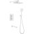 Душевая система Abber Weiss Insel AF8050W с термостатом Белая 