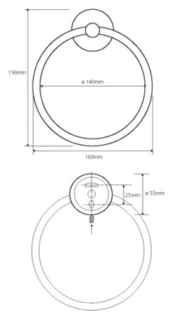 Полотенцедержатель Bemeta Omega 104104062 