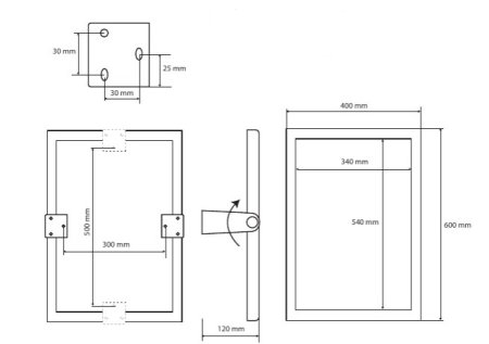 Косметическое зеркало Bemeta Help program 301401034 откидное, белое 