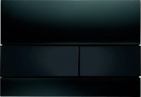 Кнопка смыва TECE Square 9240809 черное стекло, кнопка черная