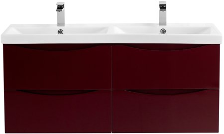 База под раковину подвесная с четырмя ящиками BelBagno MARINO-CER-1200-4C-SO-2-BRDL-P Bordo Lucido 