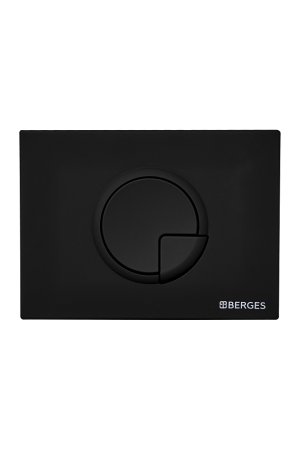 Кнопка смыва Berges Wasserhaus Novum R5 Soft Touch черная 