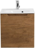 Тумба с раковиной дверцей и полкой, правосторонняя BelBagno ETNA-500-1A-SO-RN-P-R Rovere Nature