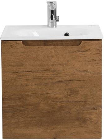 Тумба с раковиной дверцей и полкой, правосторонняя BelBagno ETNA-500-1A-SO-RN-P-R Rovere Nature 