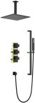Встраиваемая душевая система с термостатом TIMO Selene SX-2229/03SM, черный 