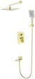 Душевая система встраиваемая WONZON & WOGHAND, Брашированное золото (WW-88939011-BG) 