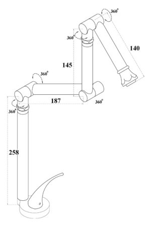 Смеситель Zorg Stone ZR 09 C для кухонной мойки 