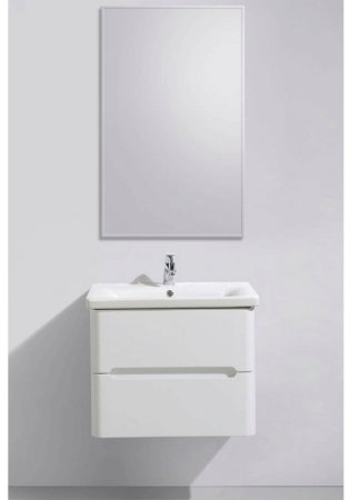 Тумба с раковиной BelBagno Soft 65 SOFT-650-2C-SO-BL подвесная Белая 
