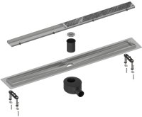 Душевой лоток (двухсторонняя решетка) TIMO Drain System DS230209/01, сатин