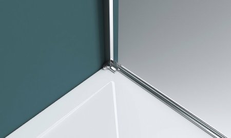 Душевая дверь BelBagno Kraft 120 KRAFT-B-12-60/60-C-Cr-R профиль Хром стекло прозрачное 