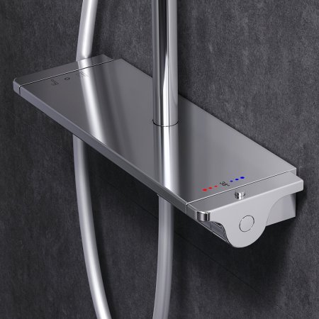 Душевая система AM.PM Spirit V2.0 F0770A400 с термостатом Хром 