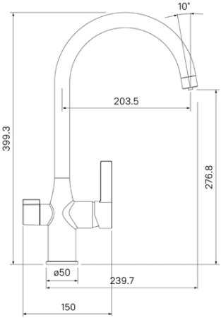 Смеситель для кухонной мойки IDDIS Pure (PURSBFJi05) 
