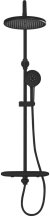 Душевая система с термостатом Rose R3996H, черный 