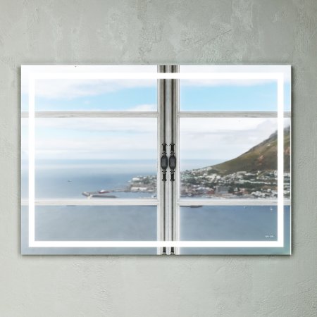 Зеркало AM.PM Gem 100 M91AMOX1001WG с подсветкой с механическим выключателем 