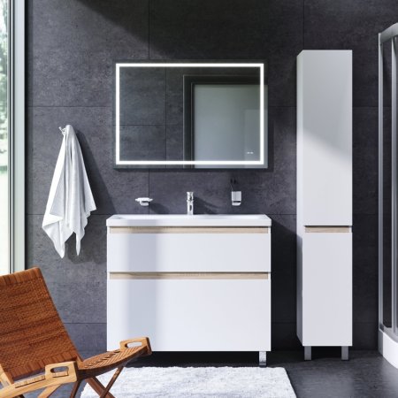 Зеркало AM.PM Gem 100 M91AMOX1001WG с подсветкой с механическим выключателем 