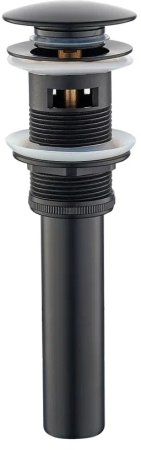 Донный клапан Rose RS12H, черный 