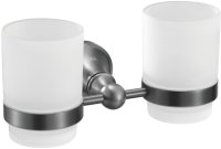 Стакан двойной для ванной комнаты Rose RG1922T, пепельный