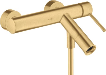 Смеситель Axor Starck 10411250 для ванны с душем, шлифованное золото 