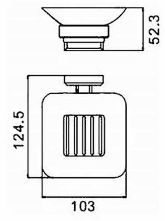 Мыльница Gappo G38 G3802 Хром 