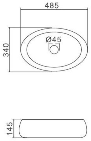 Раковина-чаша Gappo 49 GT305 Белая 