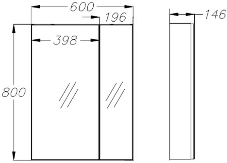 Зеркальный шкаф Opadiris Арабеско 60 00-00005347 Белый глянцевый 