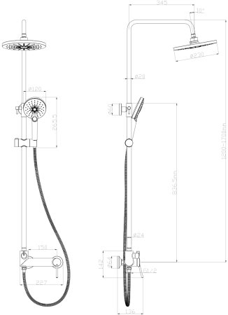 Смеситель Lemark Minima (LM3860C) для душа 