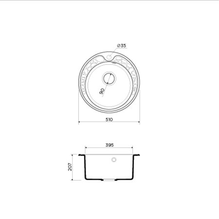 Мойка для кухни Omoikiri Tovada 51-BE 4993363 Ваниль 