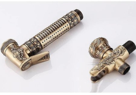 Гигиенический душ с запорным вентилем Bronze de Luxe Royal 10235 Бронза 