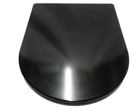 Унитаз CeramaLux NS-5178-18 подвесной Черный с сиденьем Микролифт 