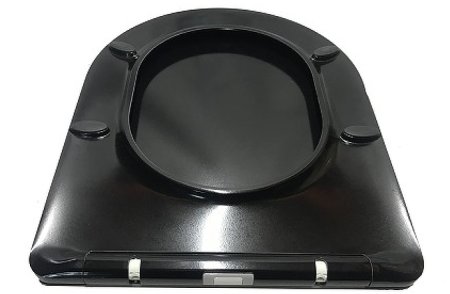 Унитаз CeramaLux NS-5178-18 подвесной Черный с сиденьем Микролифт 