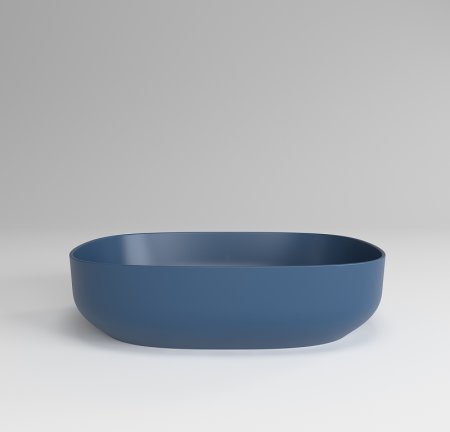 Раковина-чаша Plumberia Selection VELOMA OVAL BDT 48x12.5x38 Blu Denim 