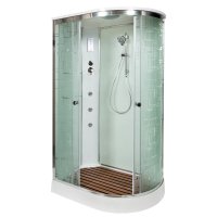 Душевая кабина Deto ЕМ1512 L с гидромассажем и электрикой