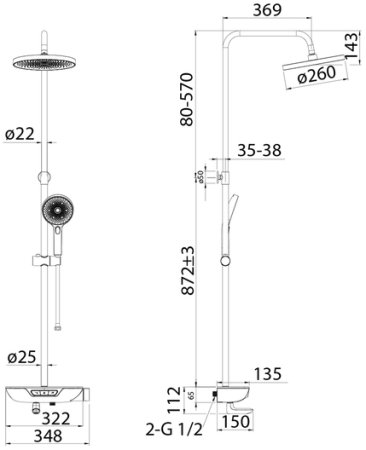Душевая система IDDIS SpaHome (SPABLBTi06) 