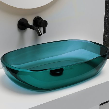 Раковина-чаша Abber Kristall 60 AT2805Aquamarin Бирюзовая 