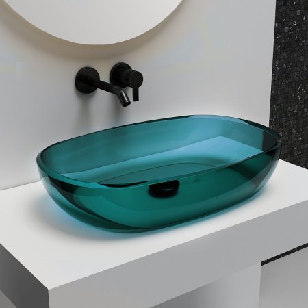 Раковина-чаша Abber Kristall 60 AT2805Aquamarin Бирюзовая 