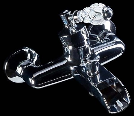Смеситель для ванны Boheme Vogue Crystal 223-CRST Хром 