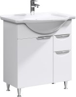 Тумба с раковиной Aqwella Эколайн 75 Eco-L.01.07 Белая