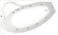Акриловая ванна Bas Николь 170x100 см L с гидромассажем