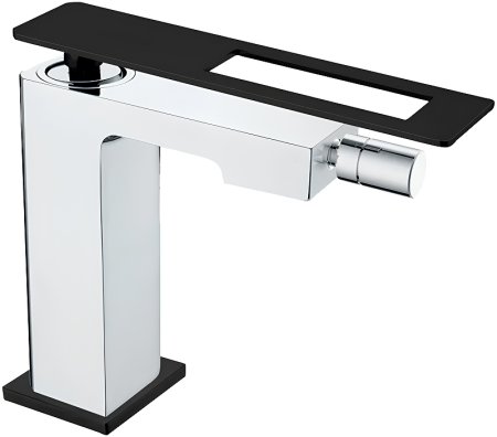 Смеситель для биде Boheme Q 146-CRB Хром Черный 