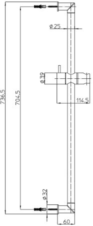 Душевой гарнитур Bossini Zen D74001.030 Хром 