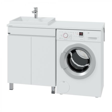 Тумба СаНта Марс 68 напольный 2 двери c раковиной над стиральной машиной Юпитер 130 L 