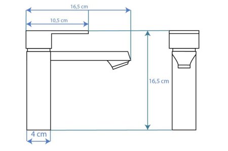 Смеситель для раковины без донного клапана Rea Mayson REA-B5100 