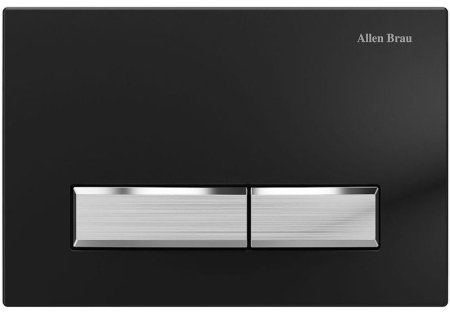 Клавиша смыва Allen Brau Fantasy 9.20004.31 Черная матовая Никель браш 