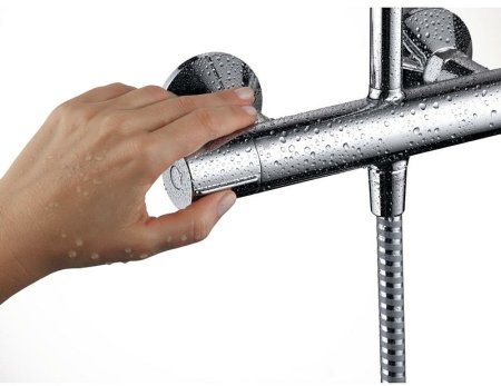 Душевая система Hansgrohe Vernis Blend Showerpipe 26276000 с термостатом Хром 