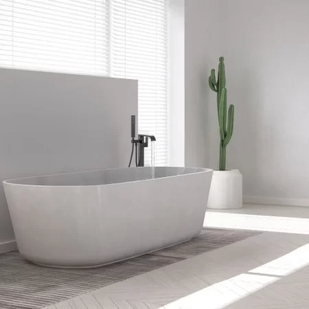 Смеситель напольный для ванны Rea Carat REA-B5423 